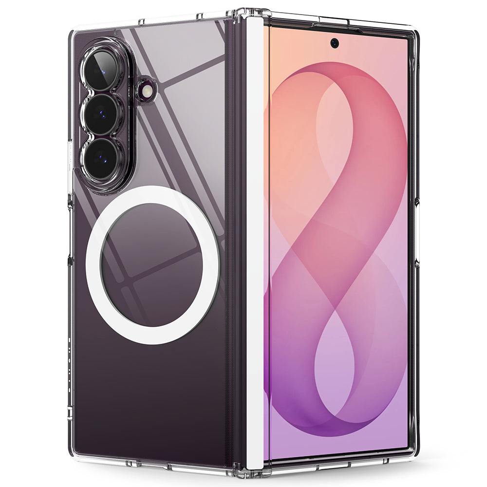 Funda MagSafe para Samsung Galaxy Z Fold8 Ultra F976, Ringke, Fusion Flap, Transparente