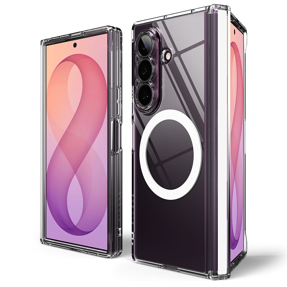 Funda MagSafe para Samsung Galaxy Z Fold8 Ultra F976, Ringke, Fusion Flap, Transparente
