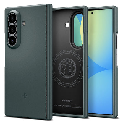 Funda MagSafe para Samsung Galaxy Z Fold8 Ultra F976, Spigen, Air Fit Pro, Verde ACS11493