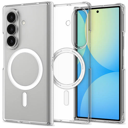 Funda MagSafe para Samsung Galaxy Z Fold8 Ultra F976, Spigen, Air Skin Zero, Transparente Blanca ACS11495