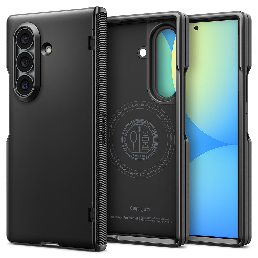 Funda MagSafe para Samsung Galaxy Z Fold8 Ultra F976, Spigen, Slim Armor Pro, Negra ACS11508