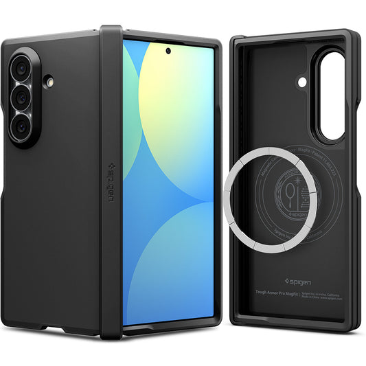 Funda MagSafe para Samsung Galaxy Z Fold8 Ultra F976, Spigen, Tough Armor Pro, Negra ACS11507
