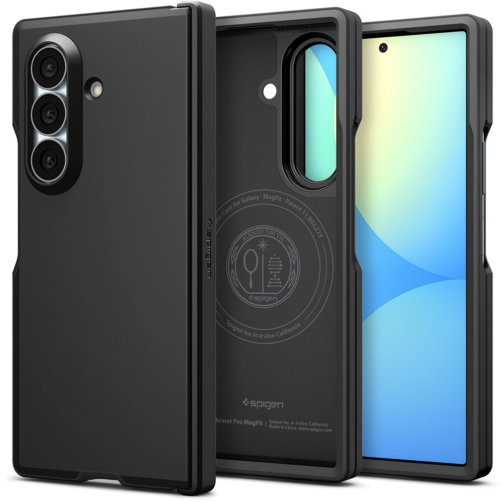 Funda MagSafe para Samsung Galaxy Z Fold8 Ultra F976, Spigen, Tough Armor Pro, Negra ACS11507