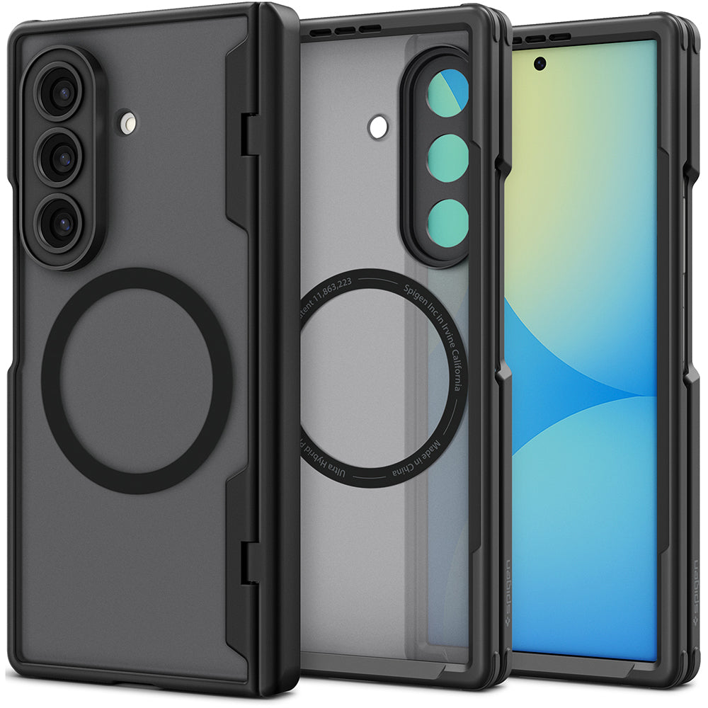 Funda MagSafe para Samsung Galaxy Z Fold8 Ultra F976, Spigen, Ultra Hybrid Pro, Negra Satinada ACS12102