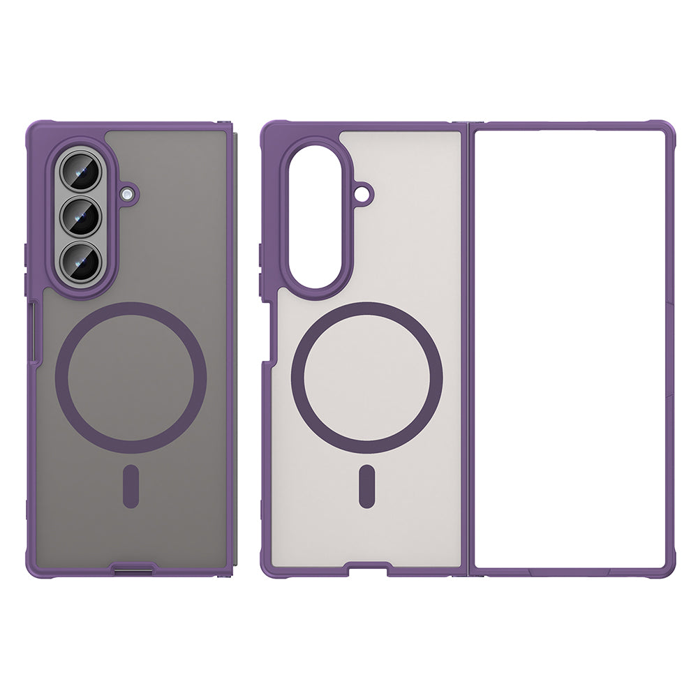 Funda MagSafe para Samsung Galaxy Z Fold8 Ultra F976, Techsuit, HaloFrost II, Morado