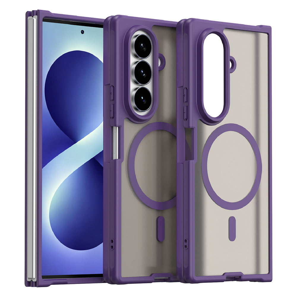 Funda MagSafe para Samsung Galaxy Z Fold8 Ultra F976, Techsuit, HaloFrost II, Morado