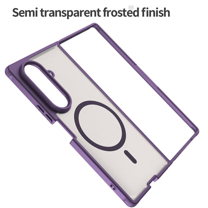 Funda MagSafe para Samsung Galaxy Z Fold8 Ultra F976, Techsuit, HaloFrost II, Morado