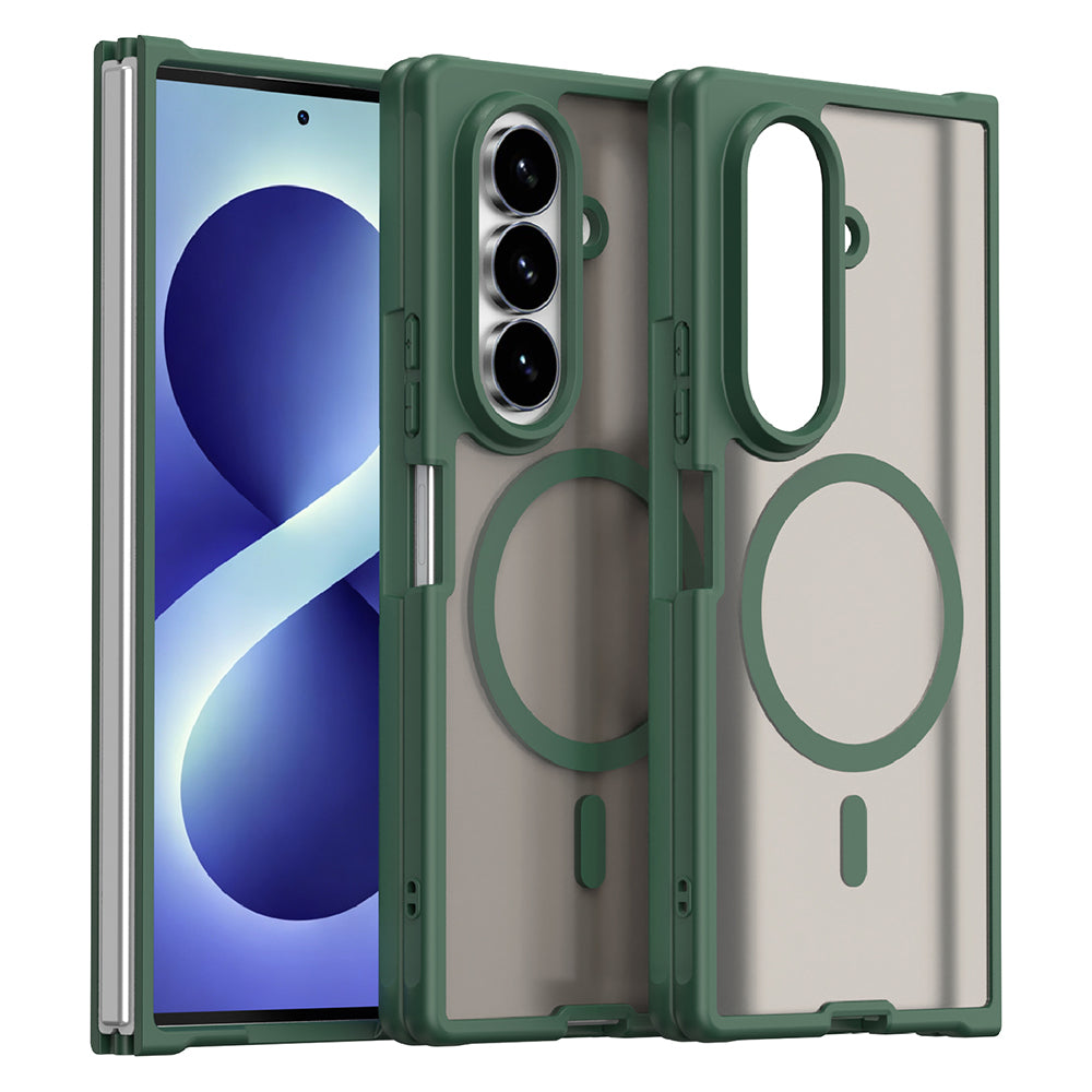 Funda MagSafe para Samsung Galaxy Z Fold8 Ultra F976, Techsuit, HaloFrost II, Verde