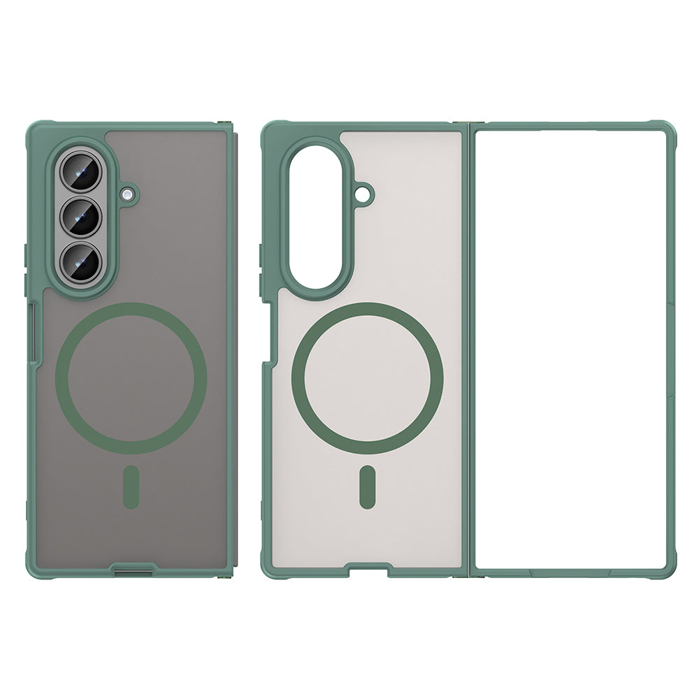 Funda MagSafe para Samsung Galaxy Z Fold8 Ultra F976, Techsuit, HaloFrost II, Verde