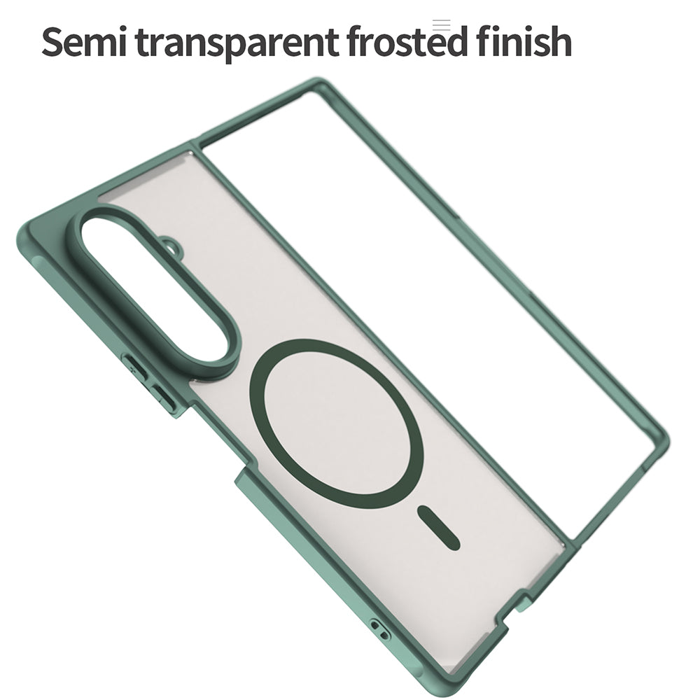 Funda MagSafe para Samsung Galaxy Z Fold8 Ultra F976, Techsuit, HaloFrost II, Verde