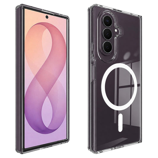 Funda MagSafe para Samsung Galaxy Z Fold8 Ultra F976, Techsuit, Pro, Transparente