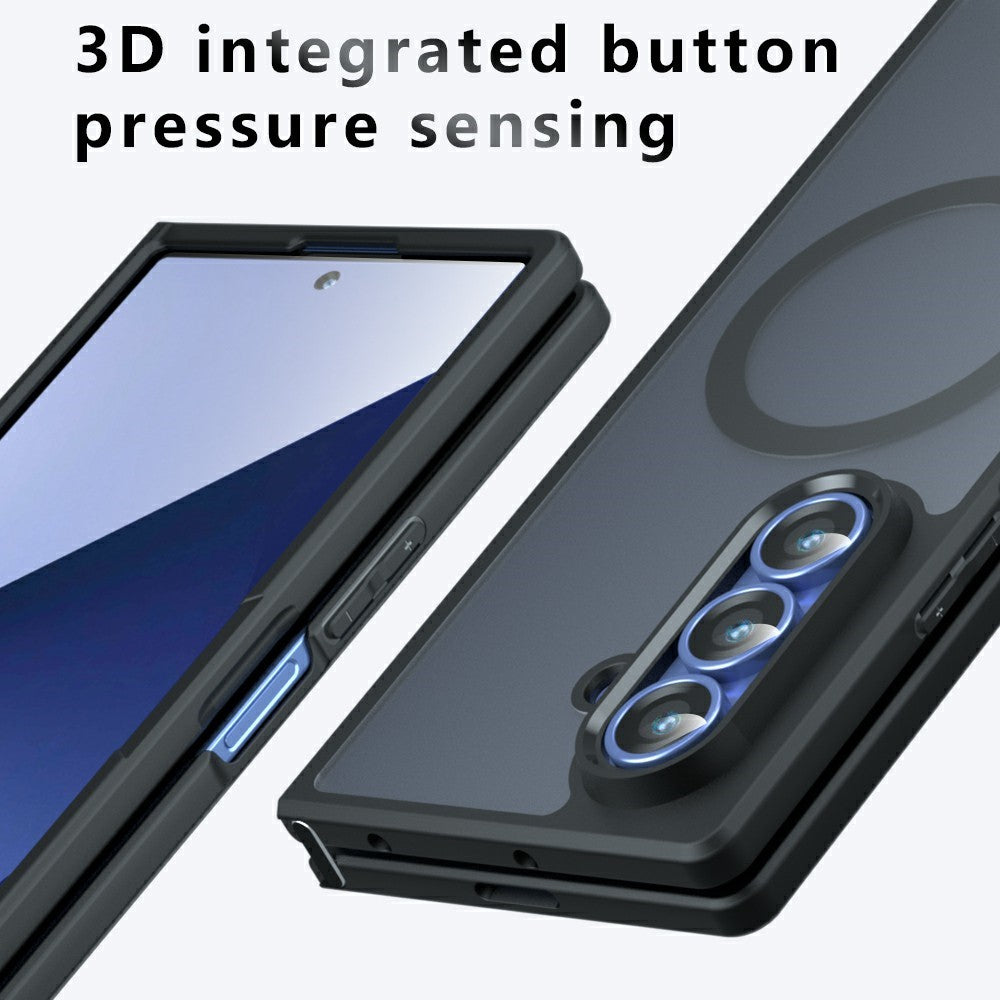 Funda MagSafe para Samsung Galaxy Z Fold8 Ultra F976, Techsuit, PureFrost, Negra Satinada