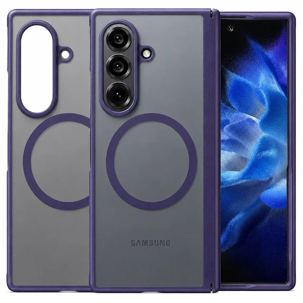Funda MagSafe para Samsung Galaxy Z Fold8 Ultra F976, Torras, Guardian, Morado Oscuro
