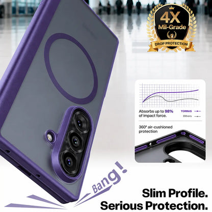 Funda MagSafe para Samsung Galaxy Z Fold8 Ultra F976, Torras, Guardian, Morado Oscuro