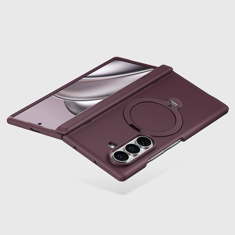 Funda MagSafe para Samsung Galaxy Z Fold8 Ultra F976, Torras, Ostand Q3 Spin, Morado