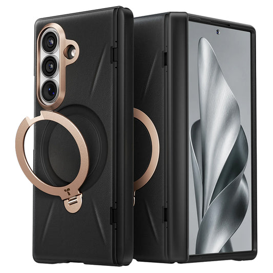 Funda MagSafe para Samsung Galaxy Z Fold8 Ultra F976, Torras, QPRO Leather, Negra