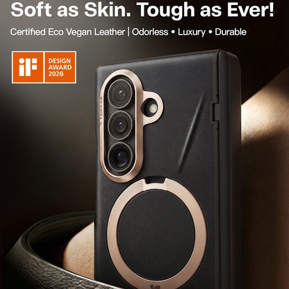 Funda MagSafe para Samsung Galaxy Z Fold8 Ultra F976, Torras, QPRO Leather, Negra