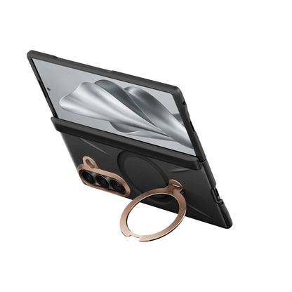 Funda MagSafe para Samsung Galaxy Z Fold8 Ultra F976, Torras, QPRO Leather, Negra