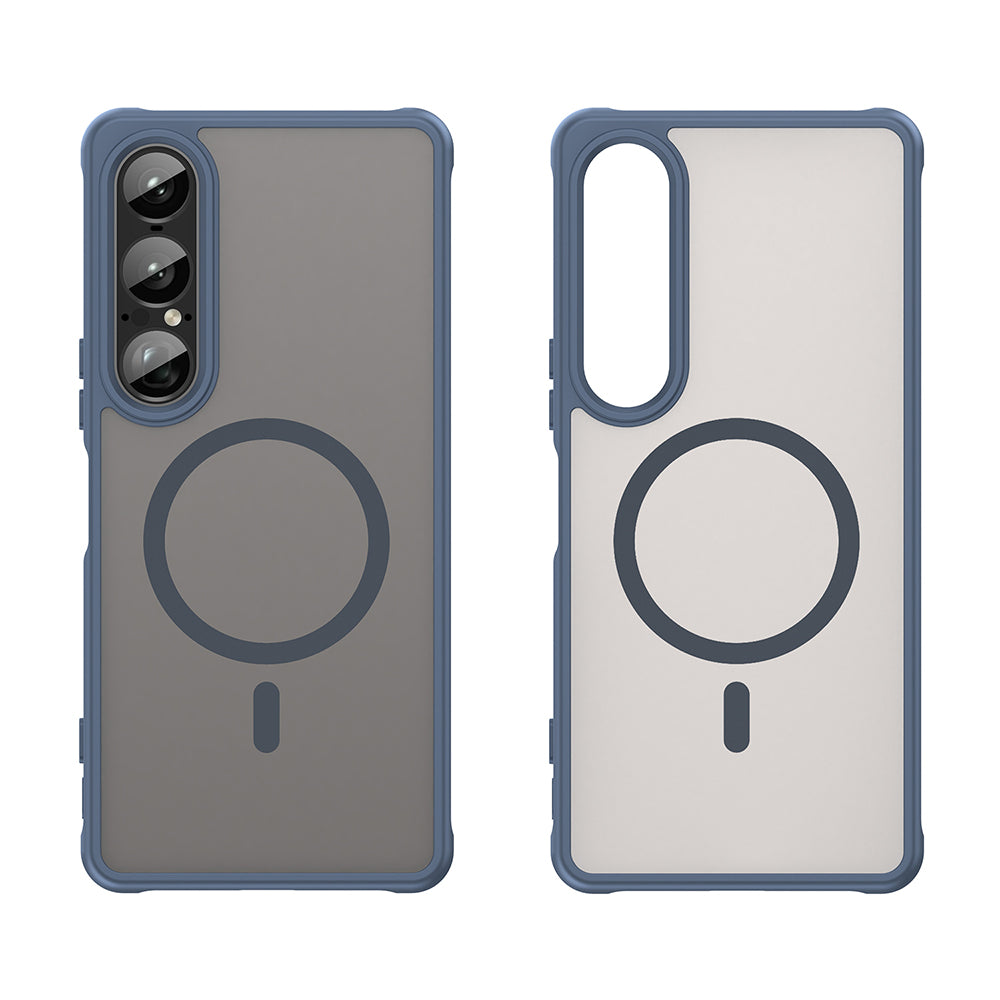 Funda MagSafe para Sony Xperia 1 VII, Techsuit, HaloFrost II, Azul Marino