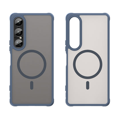 Funda MagSafe para Sony Xperia 1 VII, Techsuit, HaloFrost II, Azul Marino