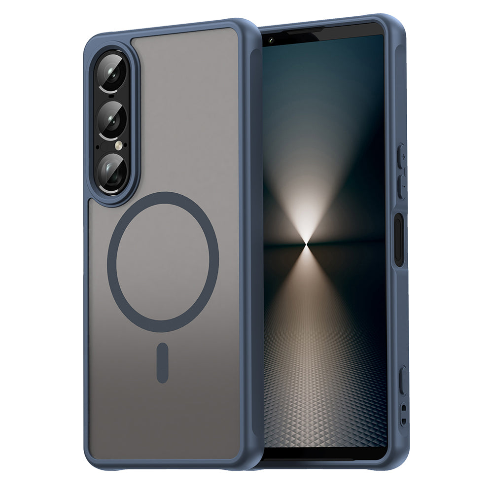 Funda MagSafe para Sony Xperia 1 VII, Techsuit, HaloFrost II, Azul Marino