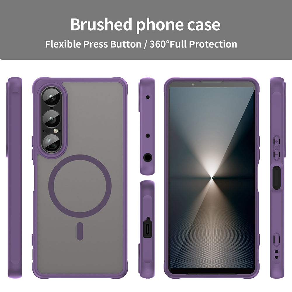 MagSafe Case for Sony Xperia 1 VII, Techsuit, HaloFrost II, Purple