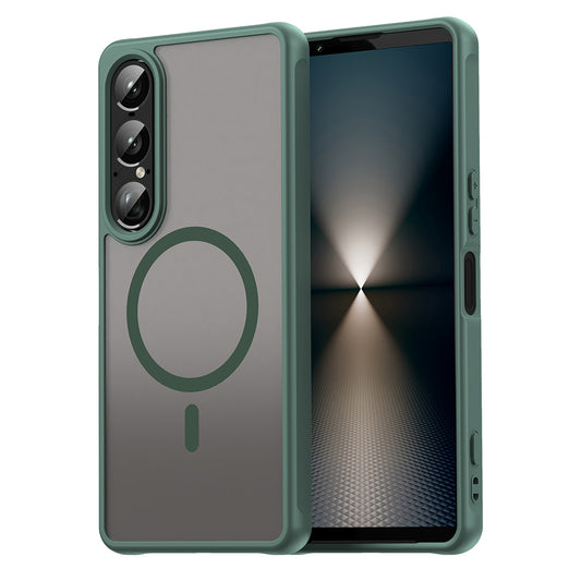 Funda MagSafe para Sony Xperia 1 VII, Techsuit, HaloFrost II, Verde