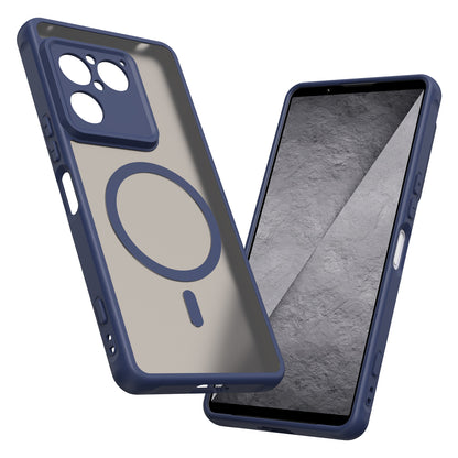 Funda MagSafe para Sony Xperia 1 VIII, Techsuit, HaloFrost II, Azul Marino