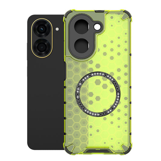 Funda MagSafe para Xiaomi Redmi A5 4G (Regional), Techsuit, HoneyComb Shield, Verde