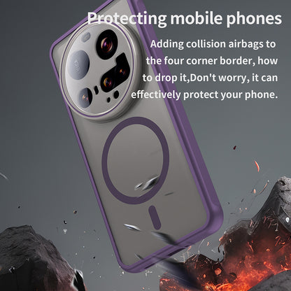 Funda MagSafe para Xiaomi 15 Ultra, Techsuit, HaloFrost II, Morado