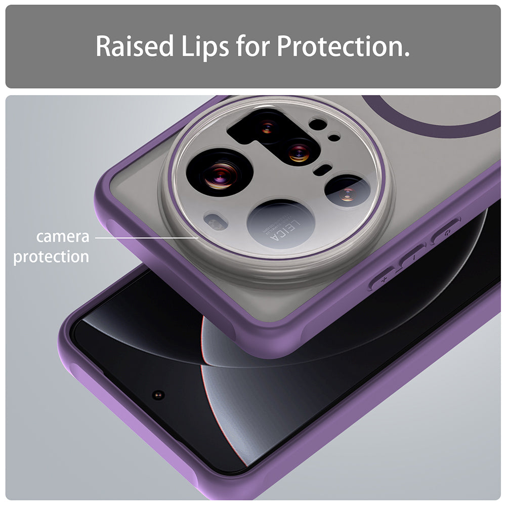 Funda MagSafe para Xiaomi 15 Ultra, Techsuit, HaloFrost II, Morado