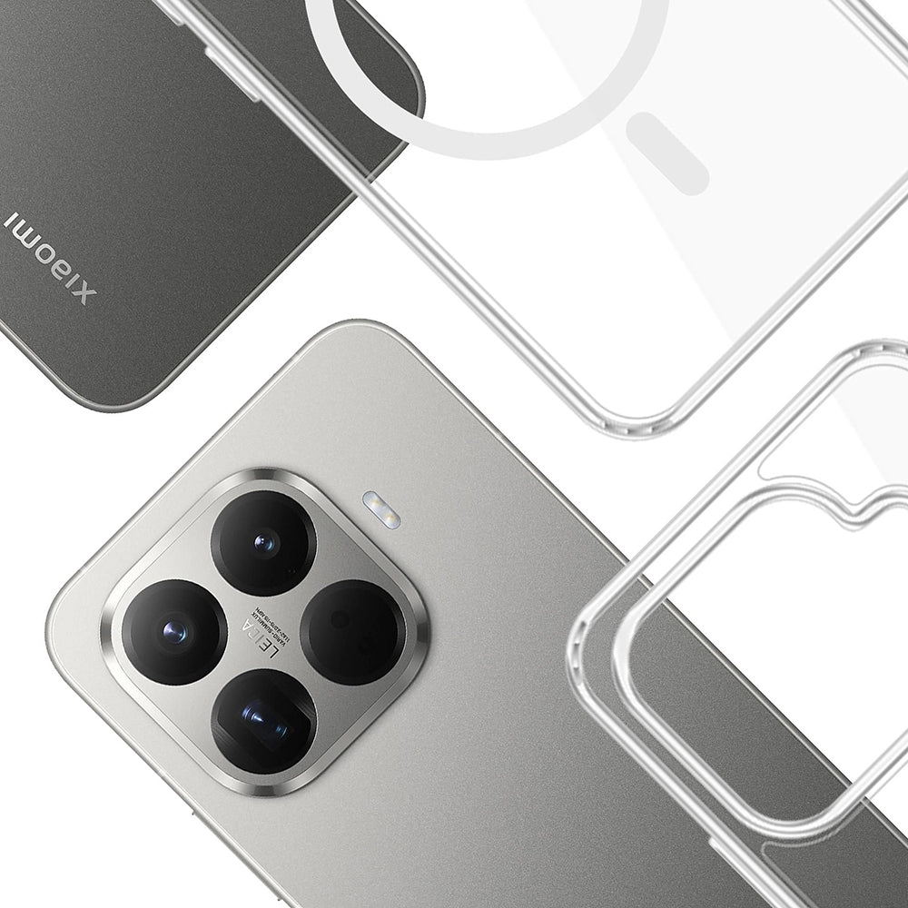 Funda MagSafe para Xiaomi 15T Pro, 3MK, Armor MagCase, Transparente