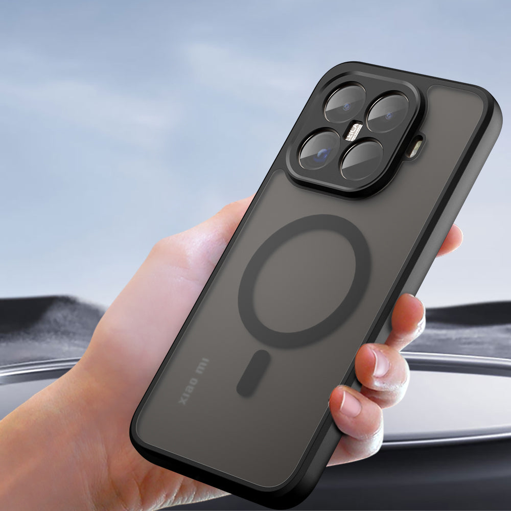 Funda MagSafe para Xiaomi 15T Pro, Techsuit, PureFrost, Negra Satinada