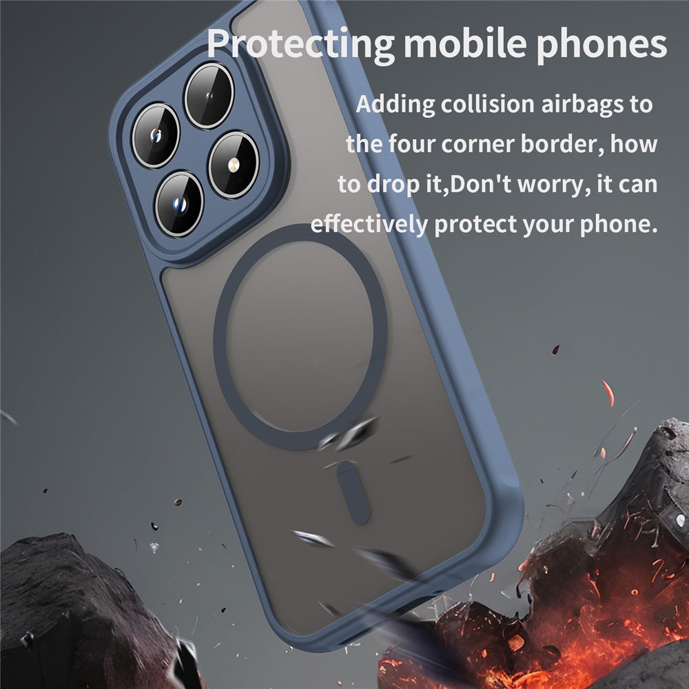 Funda MagSafe para Xiaomi 17, Techsuit, HaloFrost II, Azul Marino