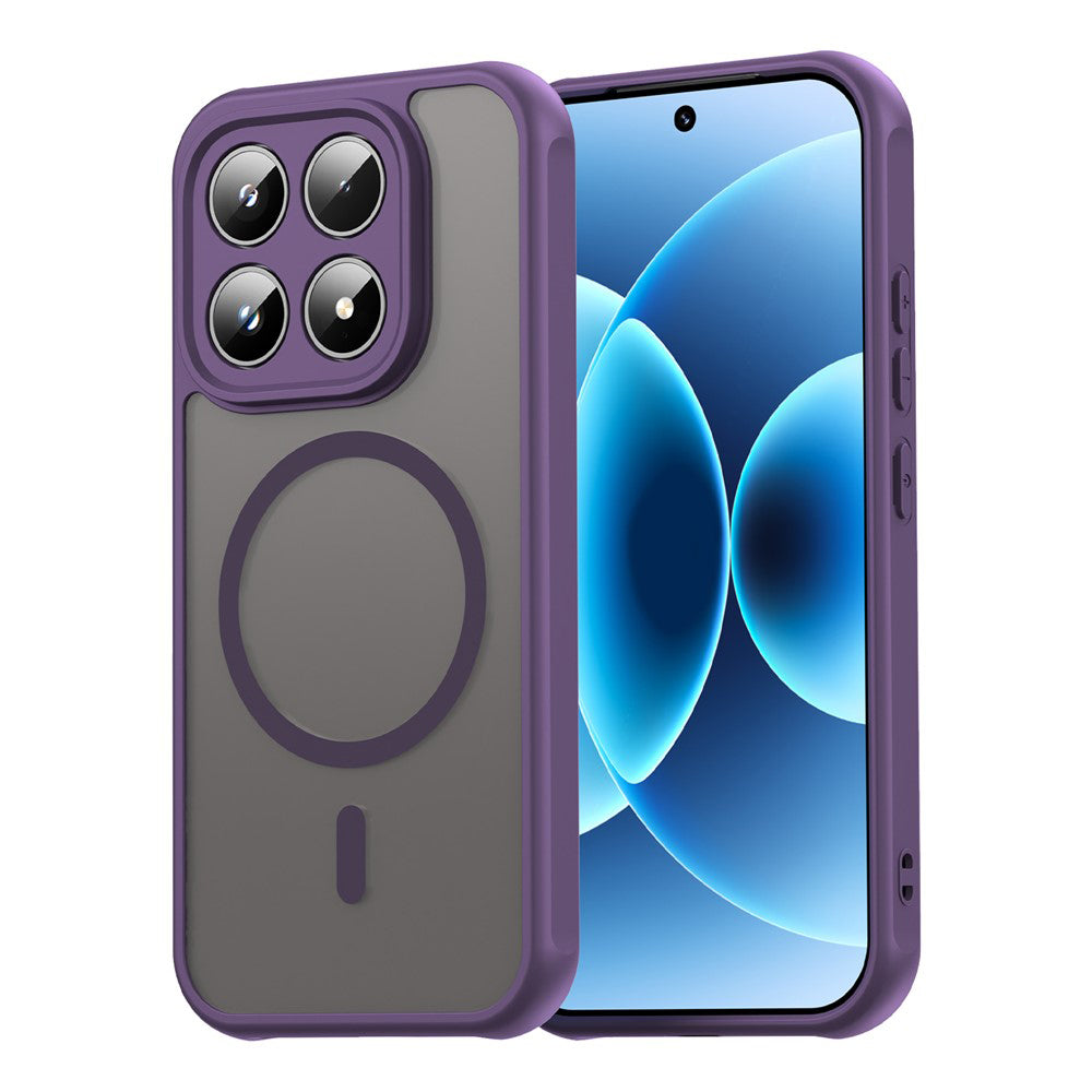 Funda MagSafe para Xiaomi 17, Techsuit, HaloFrost II, Morado