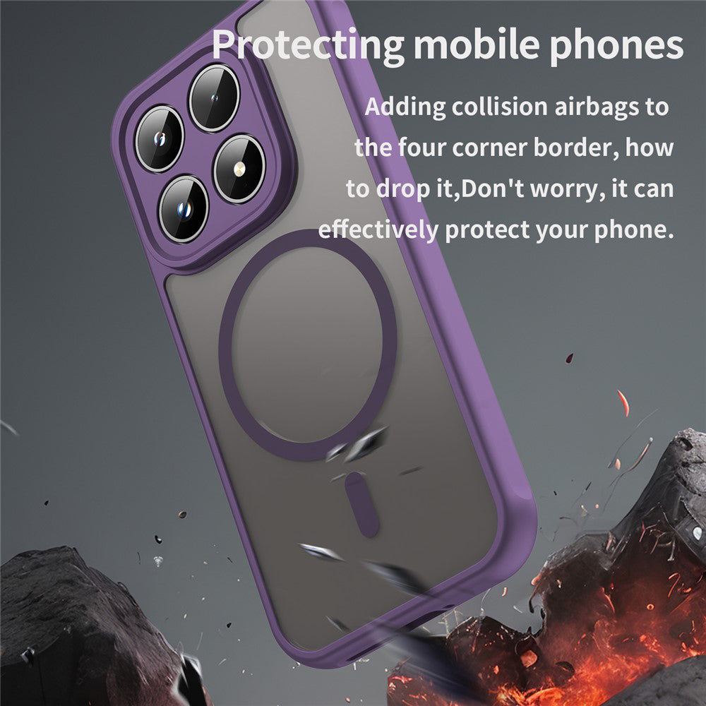 Funda MagSafe para Xiaomi 17, Techsuit, HaloFrost II, Morado
