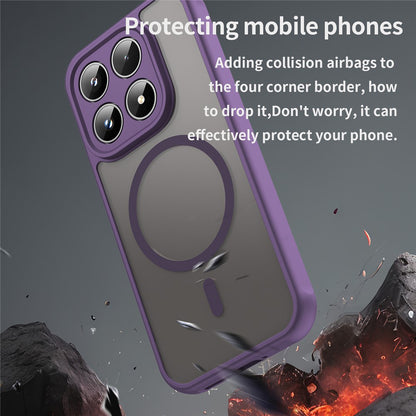Funda MagSafe para Xiaomi 17, Techsuit, HaloFrost II, Morado