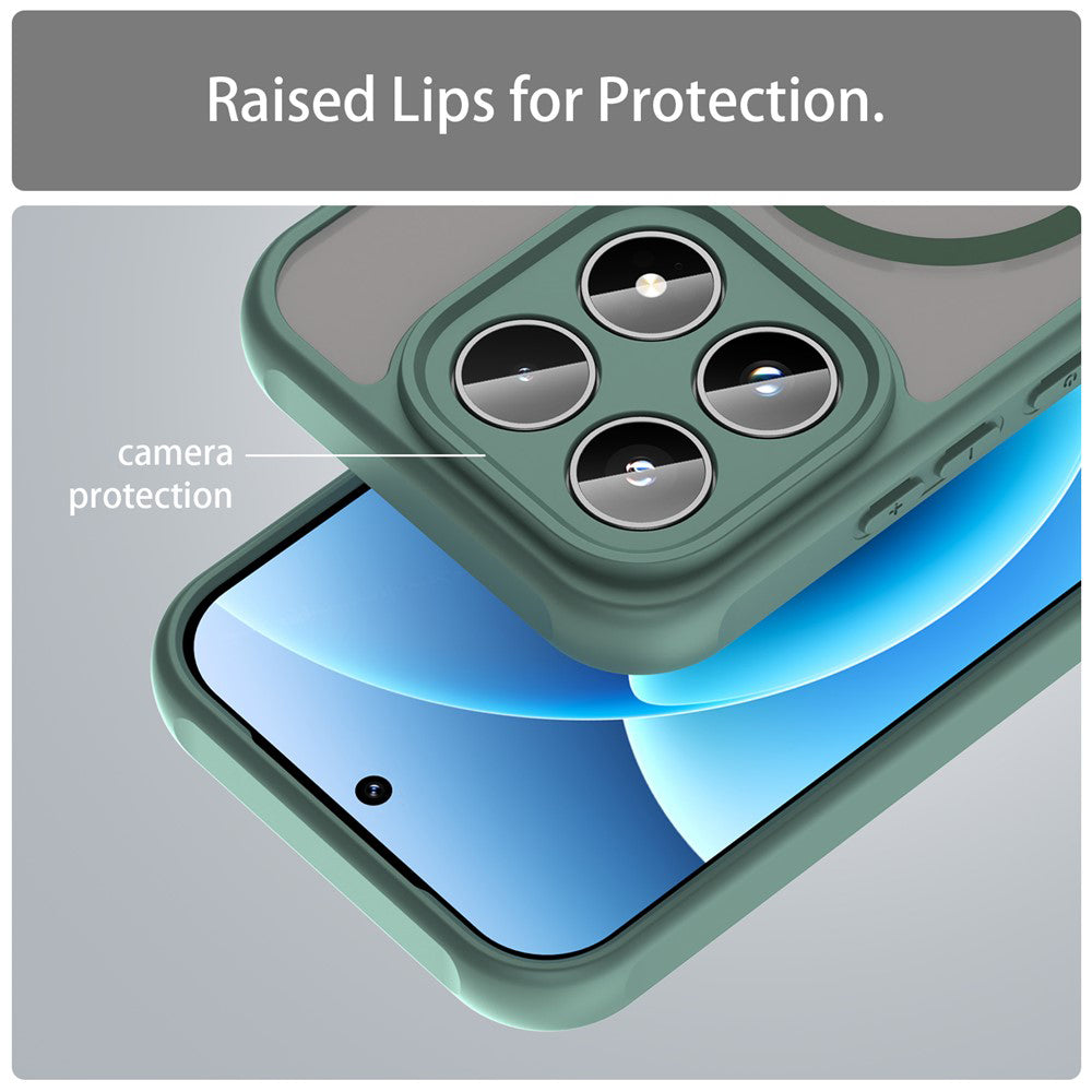 Funda MagSafe para Xiaomi 17, Techsuit, HaloFrost II, Verde