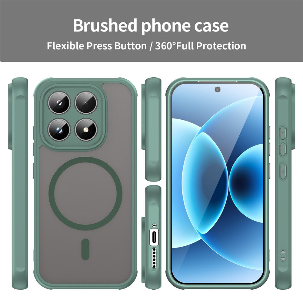 Funda MagSafe para Xiaomi 17, Techsuit, HaloFrost II, Verde