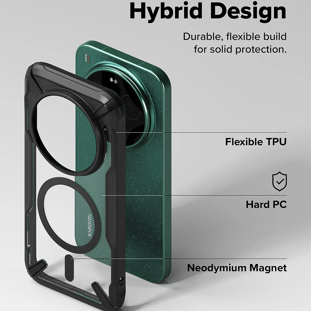 Funda MagSafe para Xiaomi 17 Ultra, Ringke, Fusion X, Negra