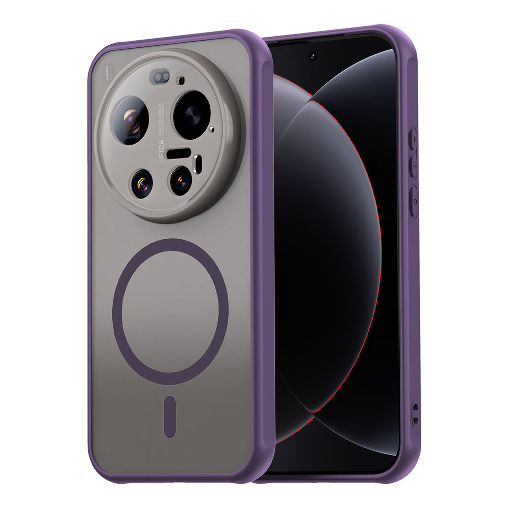 Funda MagSafe para Xiaomi 17 Ultra, Techsuit, HaloFrost II, Morado