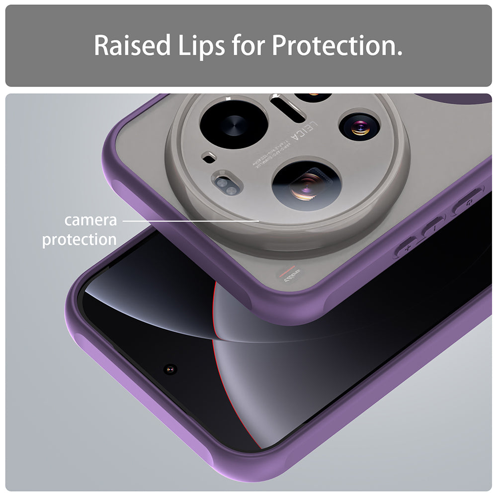 Funda MagSafe para Xiaomi 17 Ultra, Techsuit, HaloFrost II, Morado