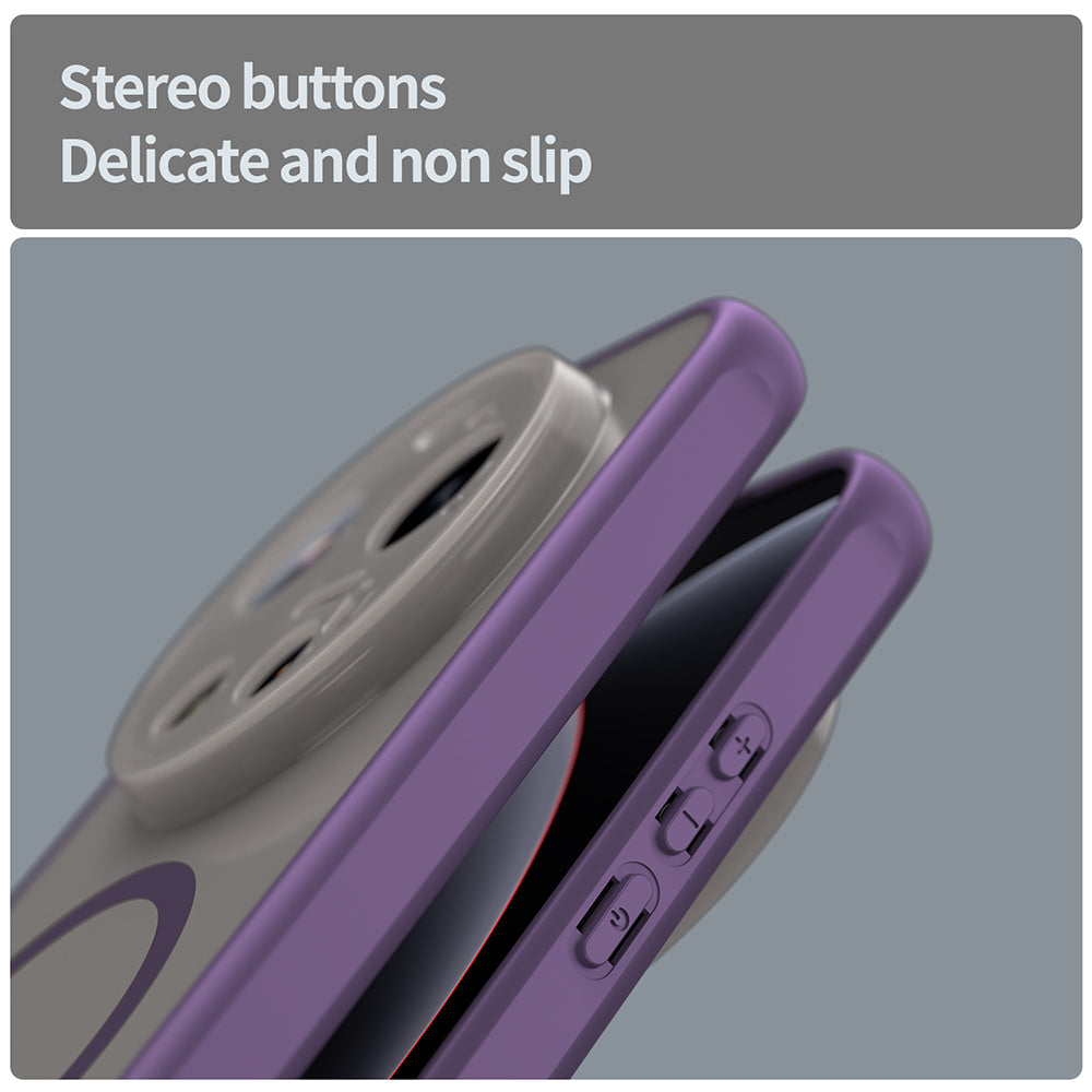 Funda MagSafe para Xiaomi 17 Ultra, Techsuit, HaloFrost II, Morado