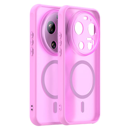 Funda MagSafe para Xiaomi 17 Ultra, Techsuit, HaloFrost II, Rosa