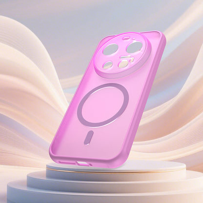 Funda MagSafe para Xiaomi 17 Ultra, Techsuit, HaloFrost II, Rosa