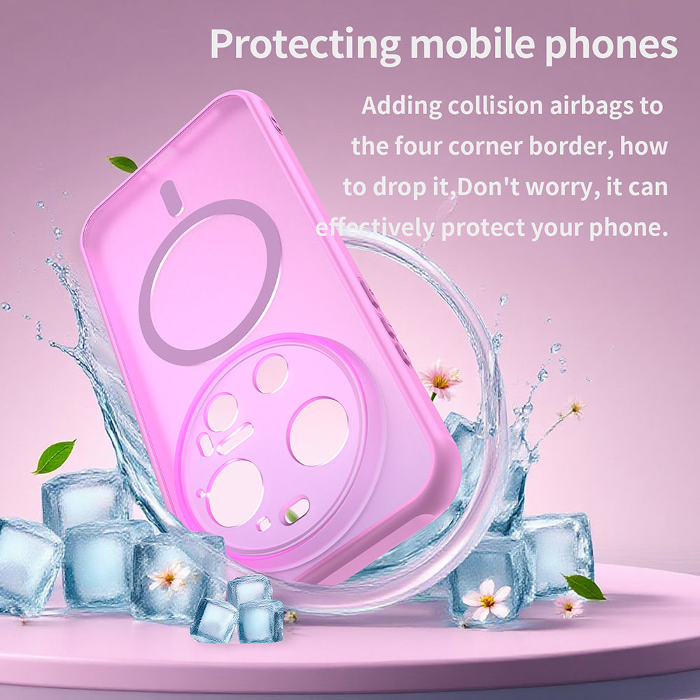 Funda MagSafe para Xiaomi 17 Ultra, Techsuit, HaloFrost II, Rosa