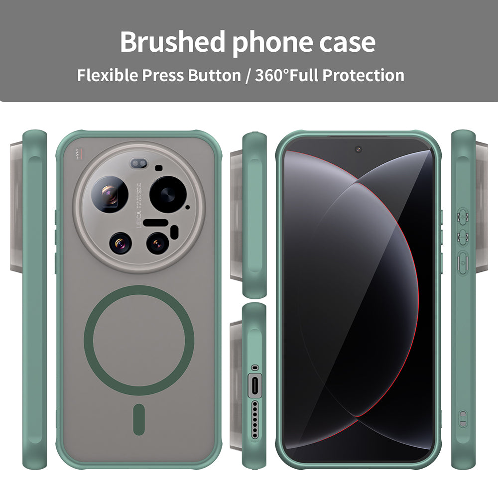 Funda MagSafe para Xiaomi 17 Ultra, Techsuit, HaloFrost II, Verde