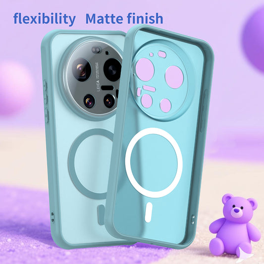 Funda MagSafe para Xiaomi 17 Ultra, Techsuit, HaloFrost II, Verde Claro