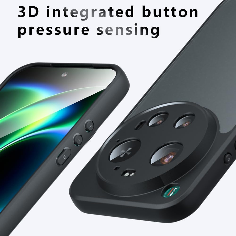 Funda MagSafe para Xiaomi 17 Ultra, Techsuit, PureFrost, Negra Satinada
