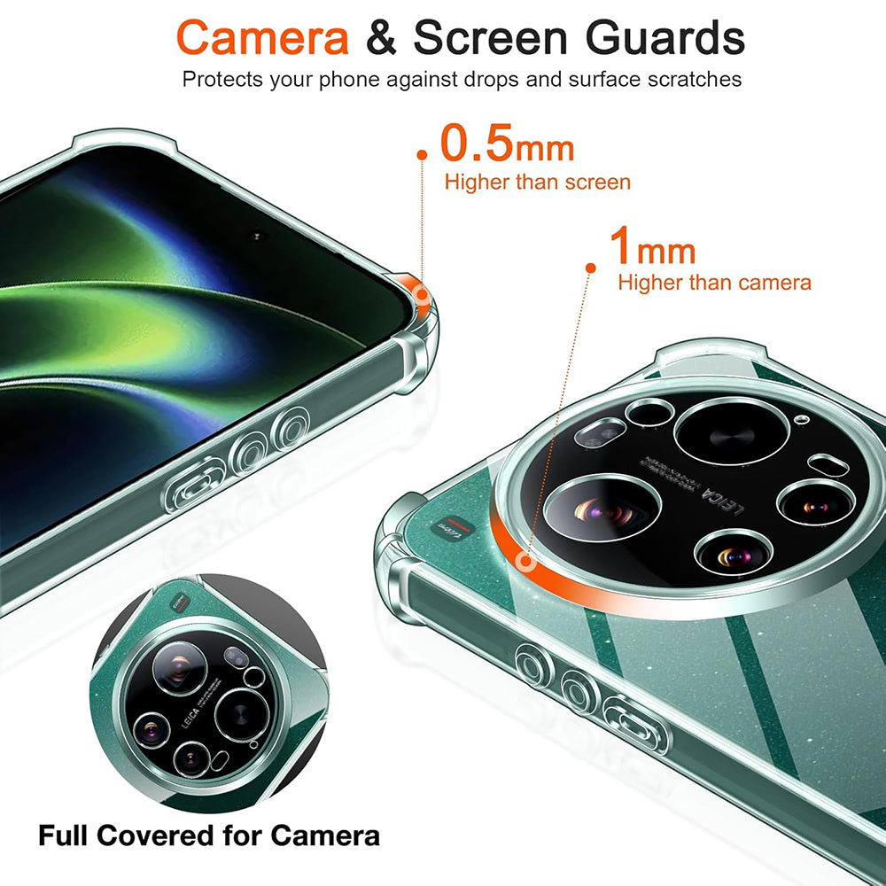Funda MagSafe para Xiaomi 17 Ultra, Techsuit, a prueba de golpes, Transparente